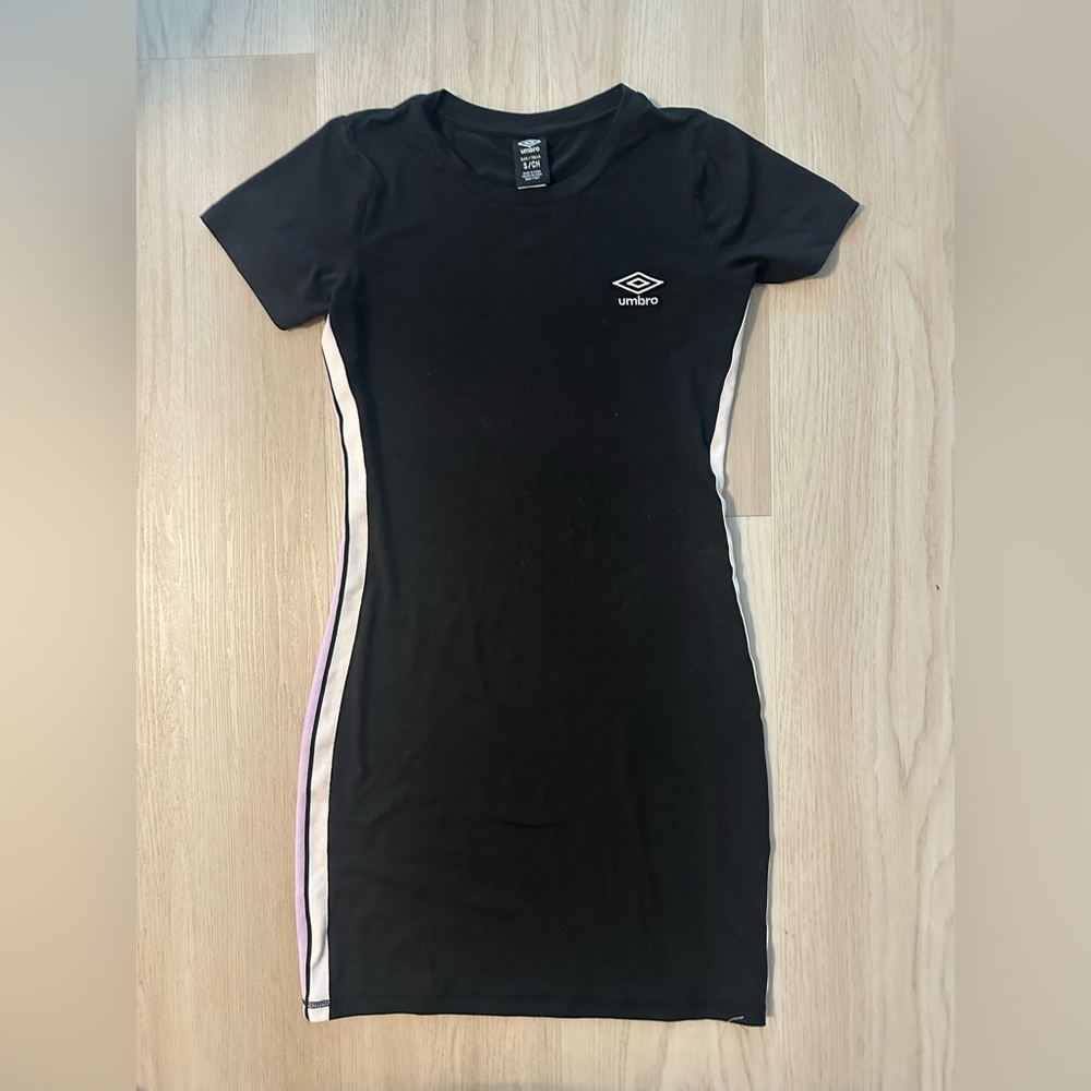 Umbro Black Dress with White and Purple Accents